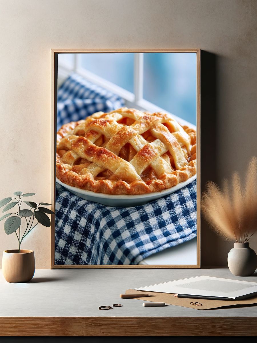 Homemade Apple Pie Photography Poster. — room view 2