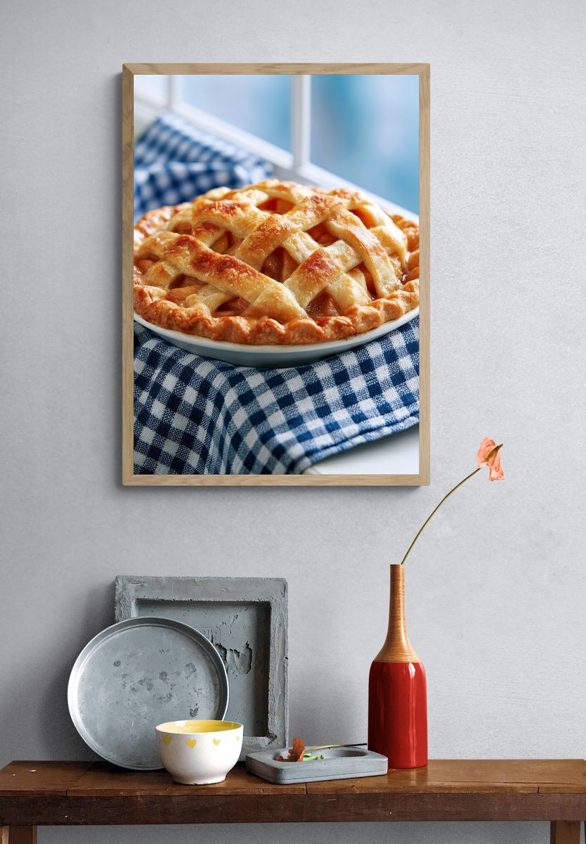 Homemade Apple Pie Photography Poster. — room view 3