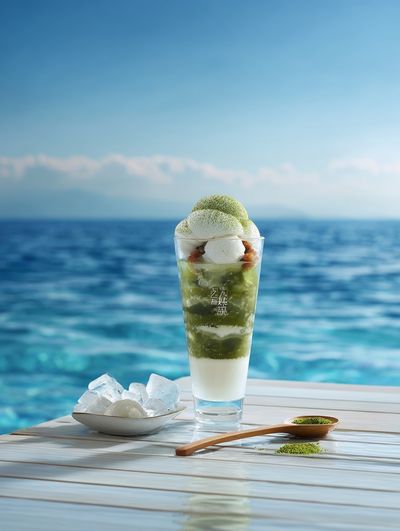 Matcha Parfait by the Sea Print