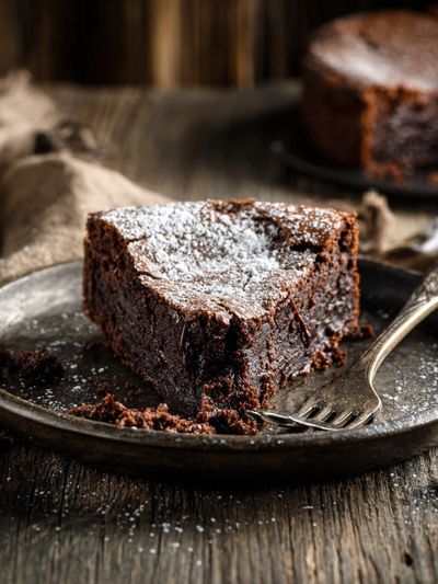 Chocolate Cake Still Life Poster.
