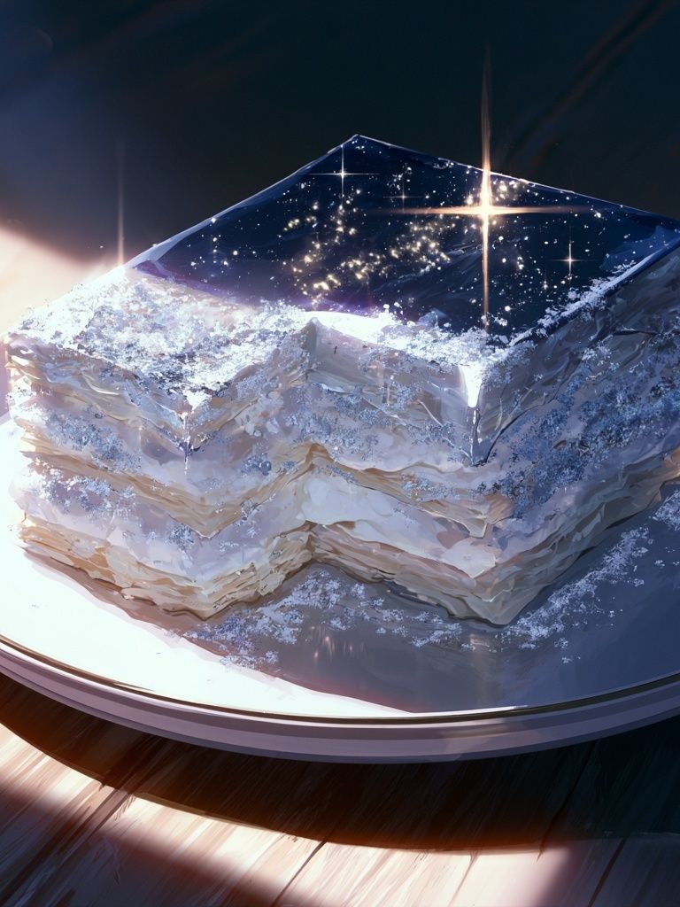Cosmic Dessert Still Life Poster. poster detail