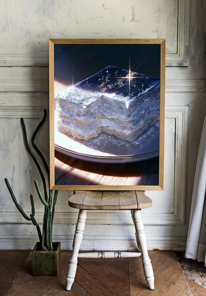Cosmic Dessert Still Life Poster. room preview
