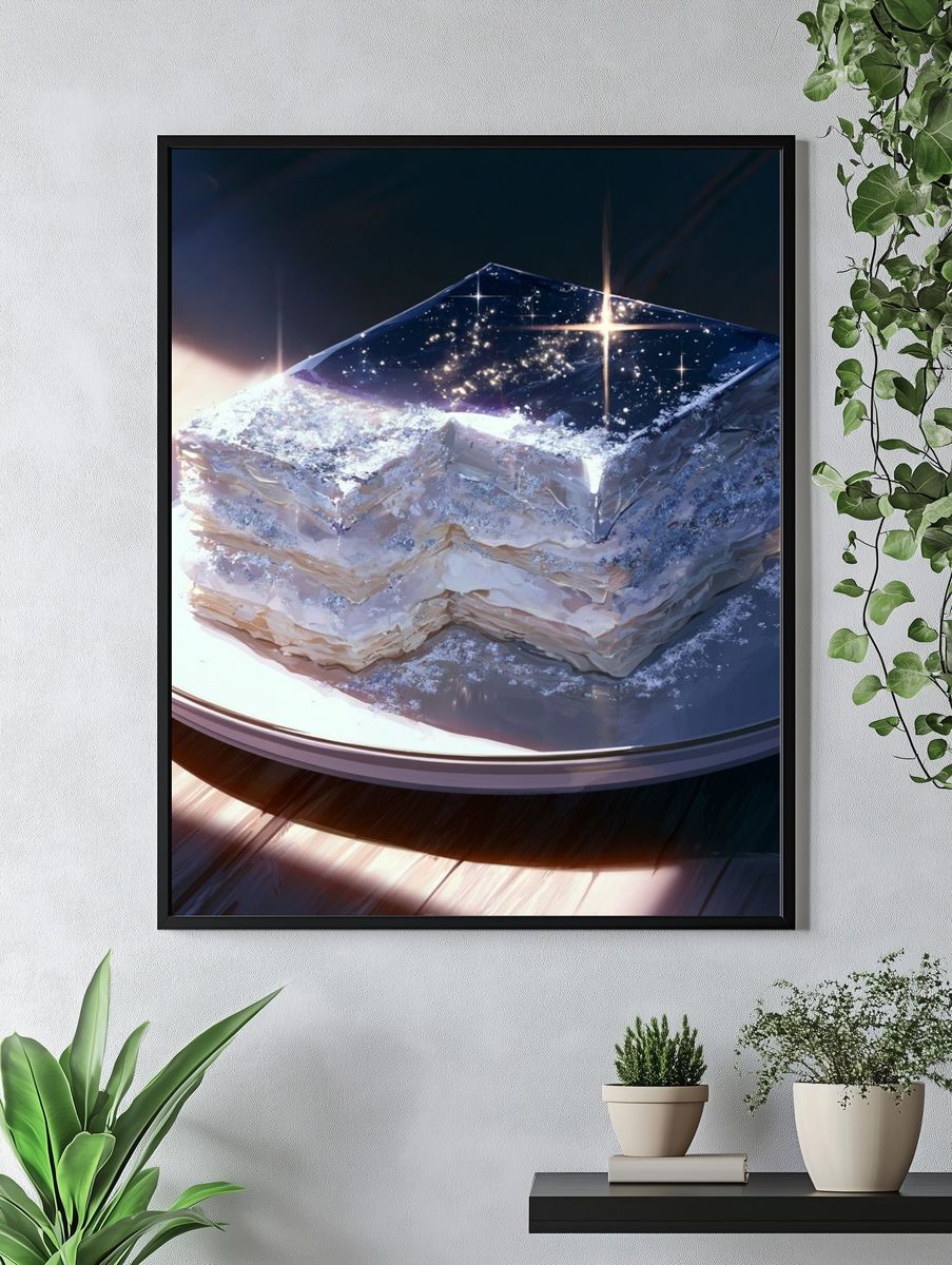 Cosmic Dessert Still Life Poster. — room view 4