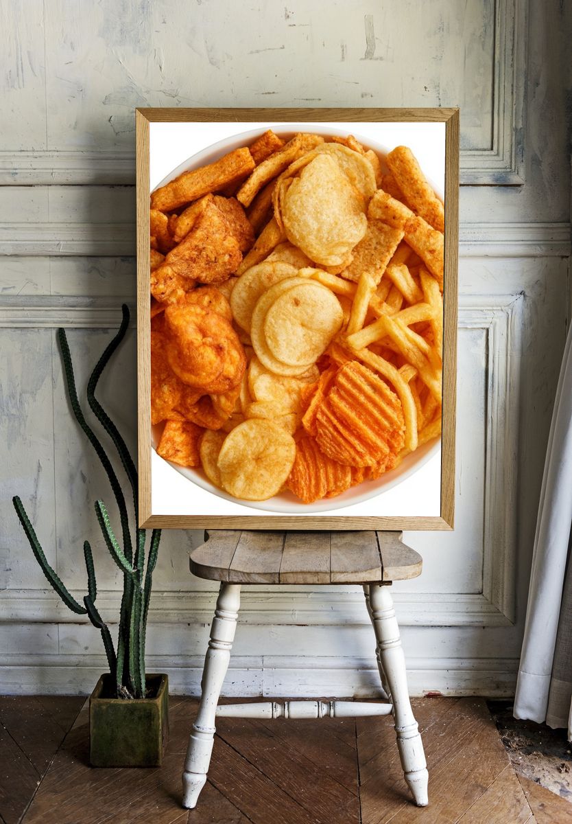 Mixed Snacks Food-Drink Poster. — room view 1