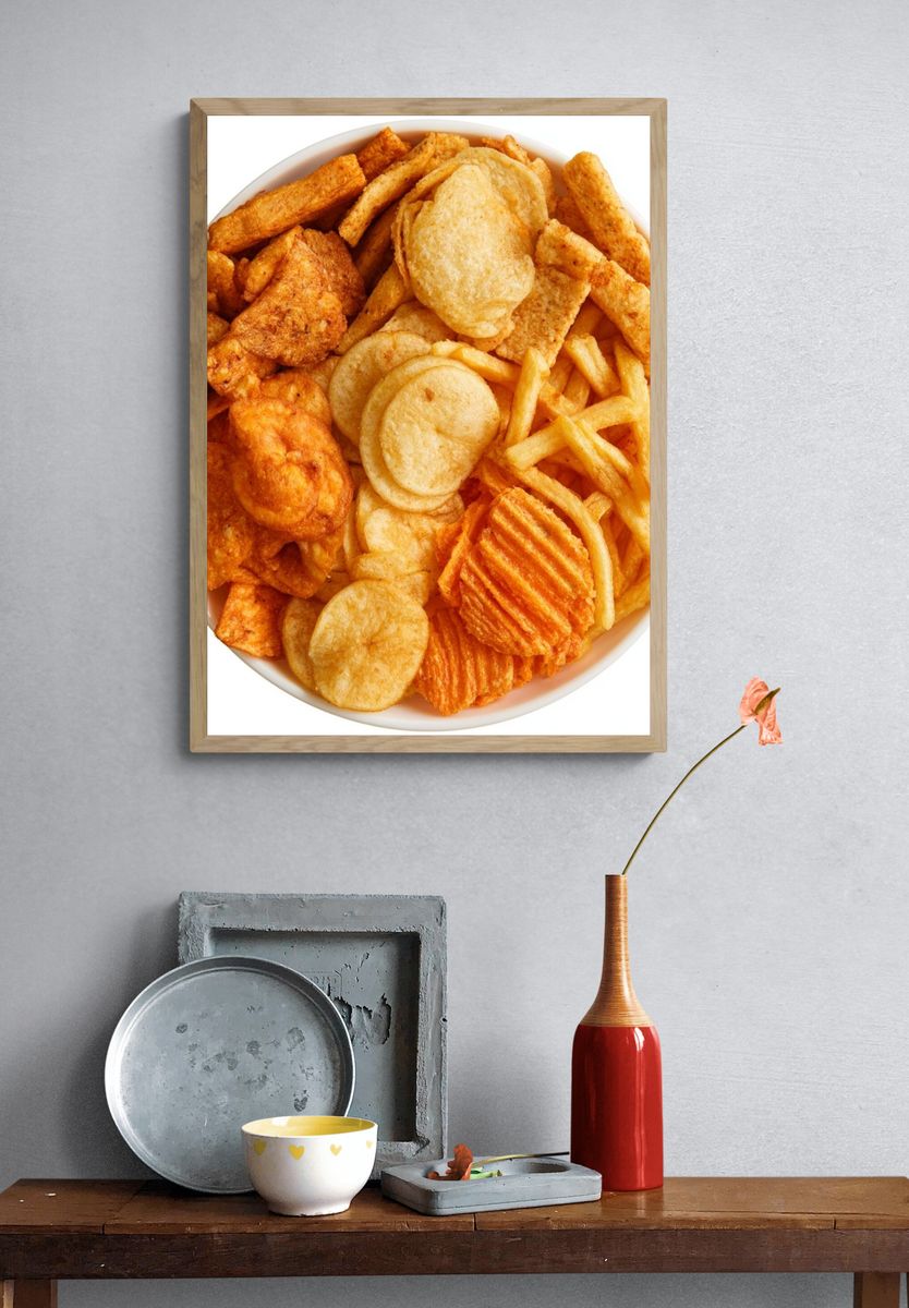 Mixed Snacks Food-Drink Poster. — room view 3