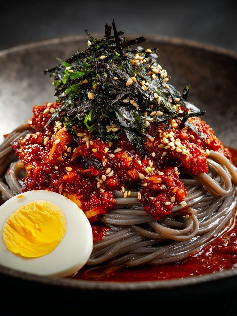 Spicy Korean Noodles Food Print. poster — food-drink art