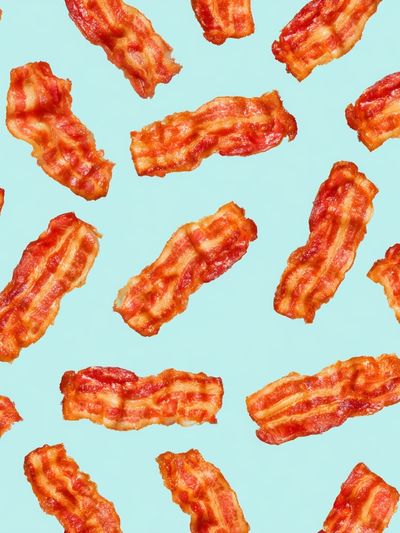 Bacon Pattern Illustration Print.