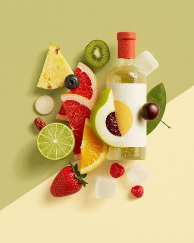 Citrus Fruit Cocktail Poster. poster print