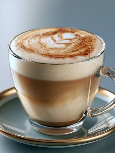 Latte Art Coffee Still Life Poster.