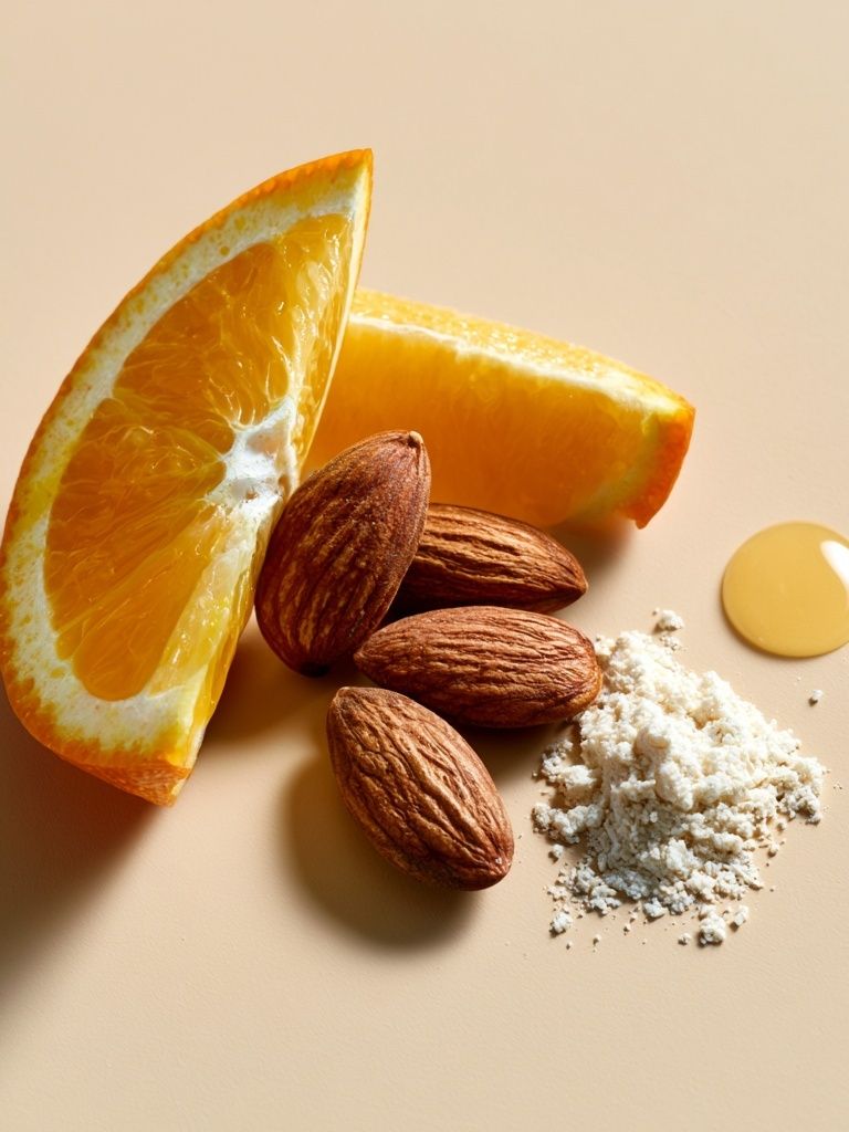 Orange and Almond Still Life Poster. poster — food-drink art