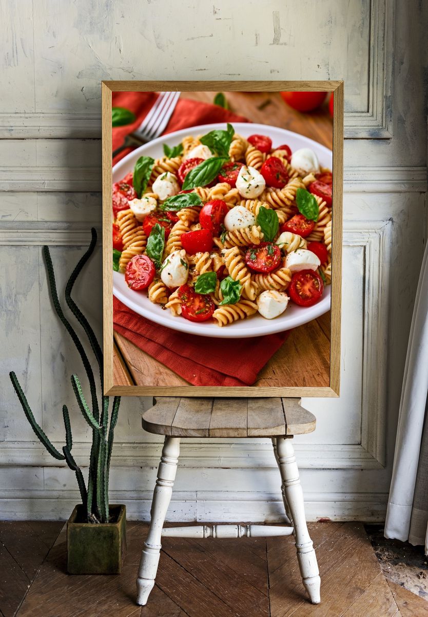 Caprese Pasta Salad Print. room preview