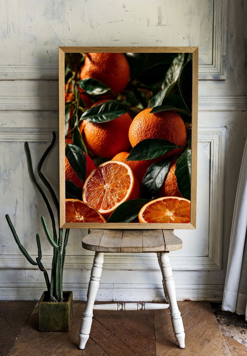 Citrus Still Life Photography Poster. room preview
