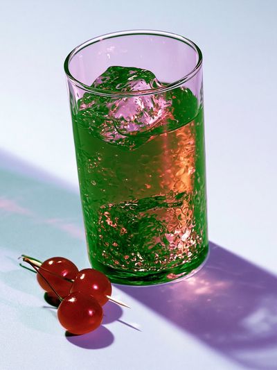 Cherry Cocktail Still Life Poster.