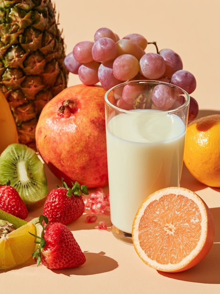 Sunlit Fruit Still Life Print. poster — food-drink art
