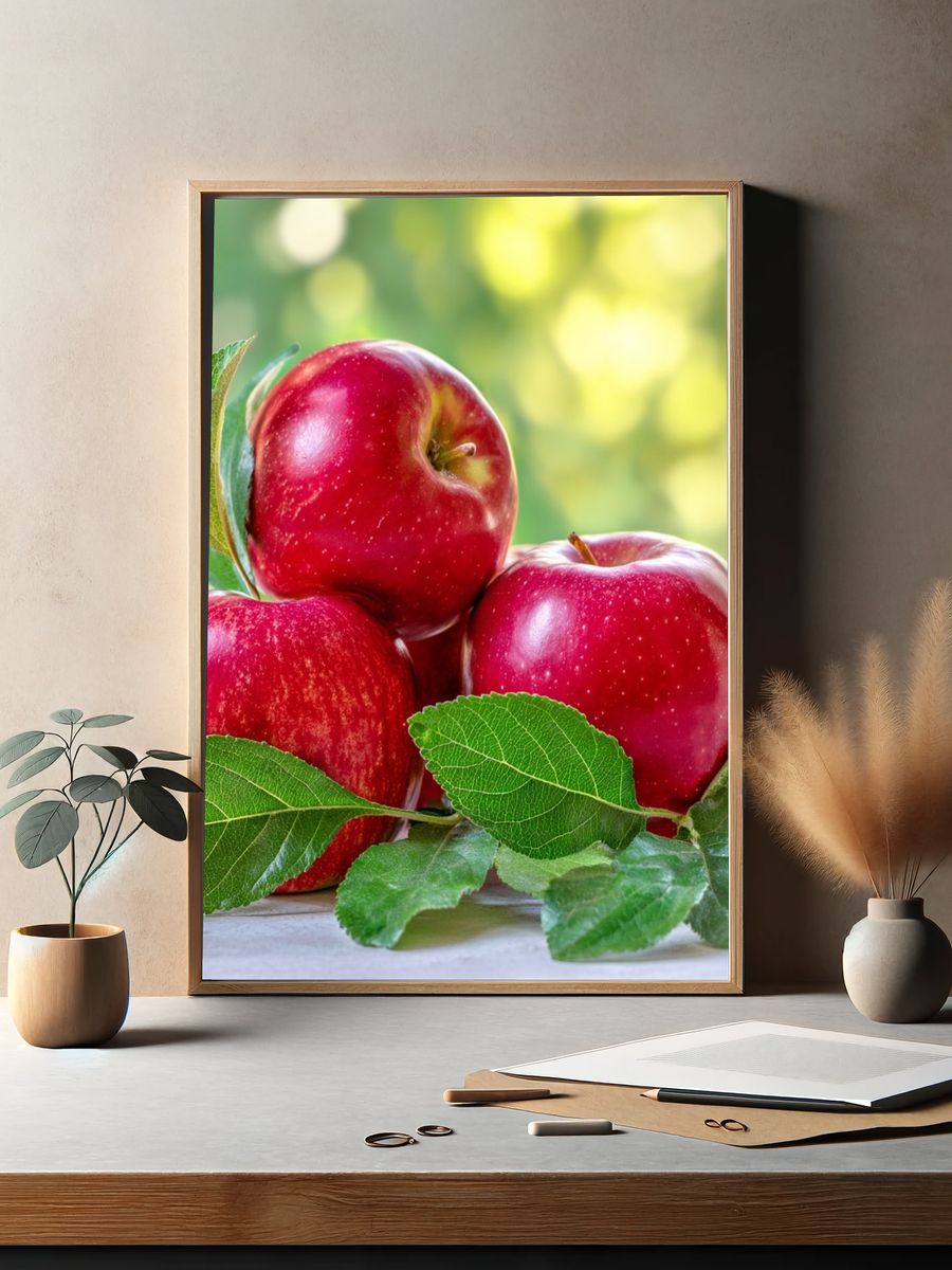 Red Apples Still Life Poster. — room view 2