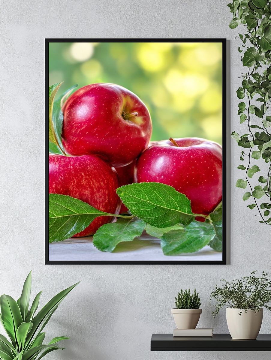 Red Apples Still Life Poster. — room view 4