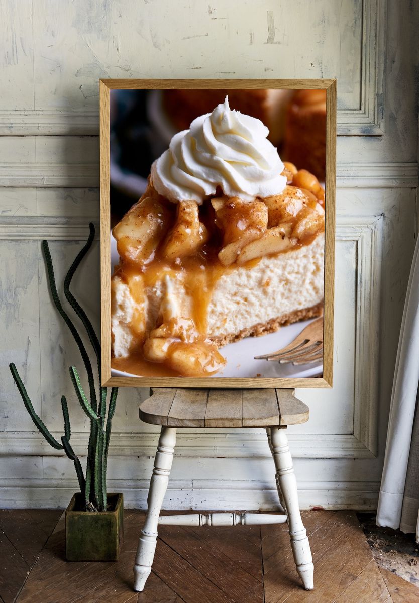 Caramel Apple Cheesecake Poster. room preview