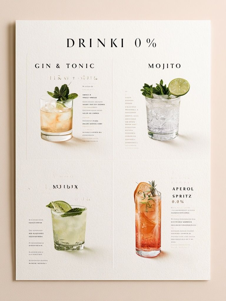 Drinki 0% Cocktail Poster. poster detail