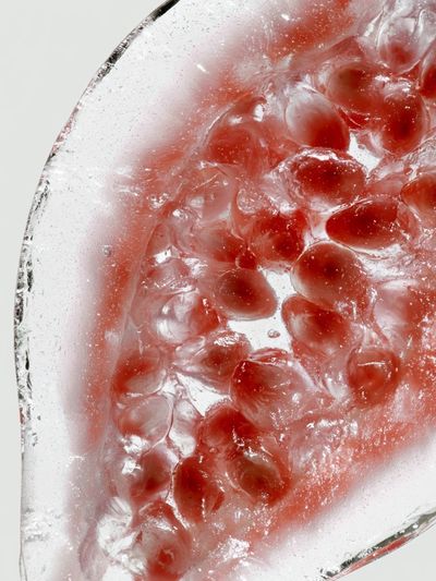 Pomegranate Slice Photography Poster.