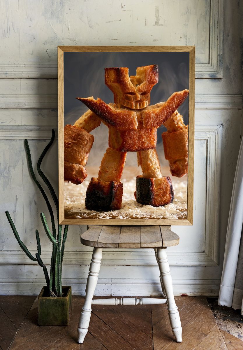 Bread Monster Photography Poster. room preview
