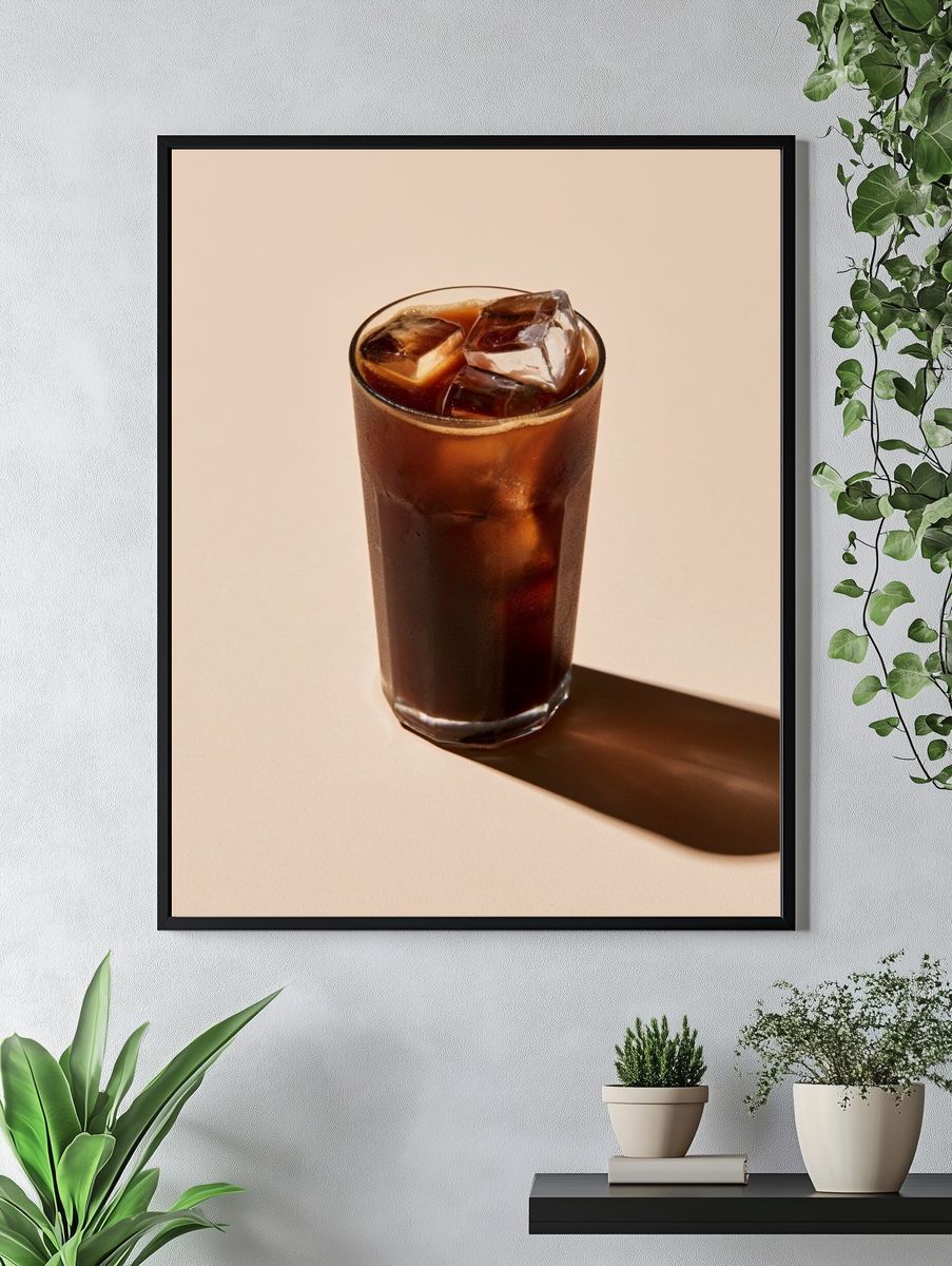 Iced Coffee Still Life Poster. — room view 4