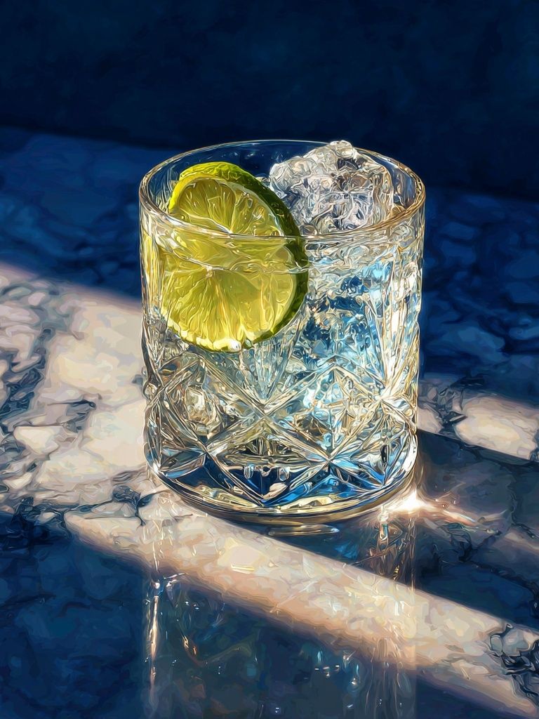 Lime Cocktail Still Life Poster. poster — food-drink art