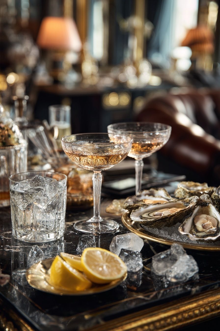 Oyster Cocktail Still Life Poster. poster detail