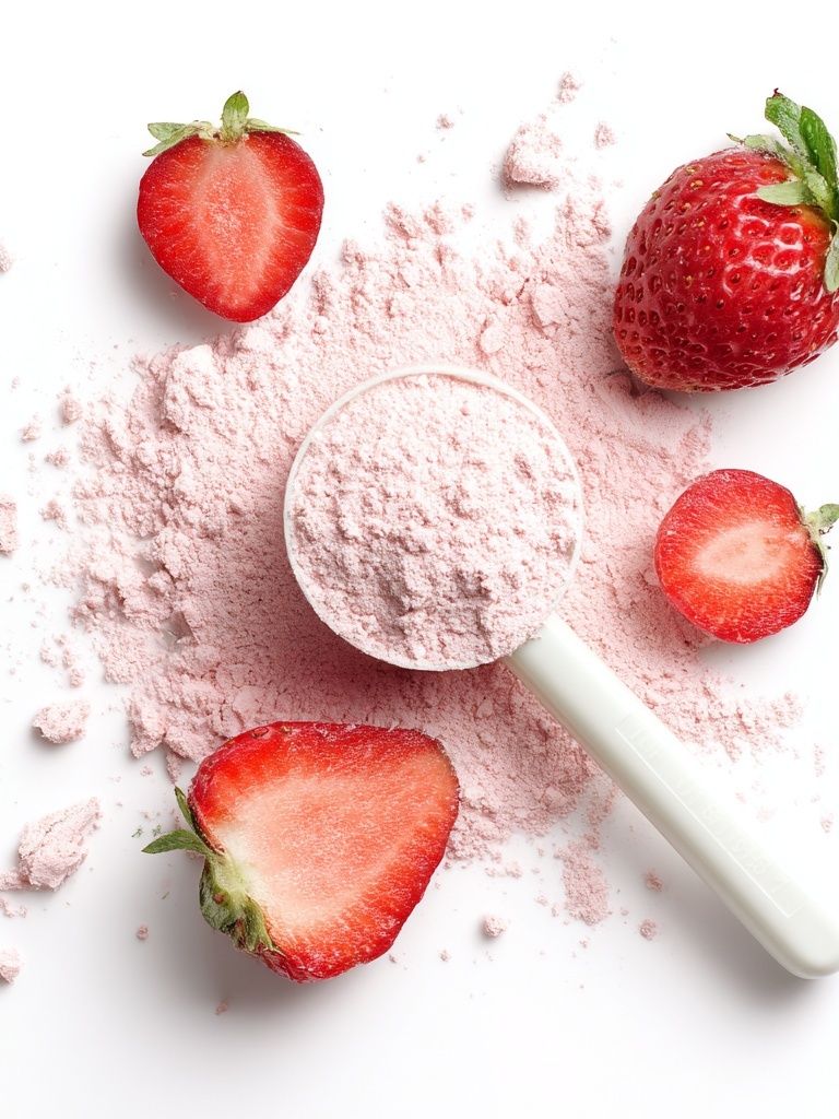 Strawberry Powder Still Life Poster. poster — food-drink art