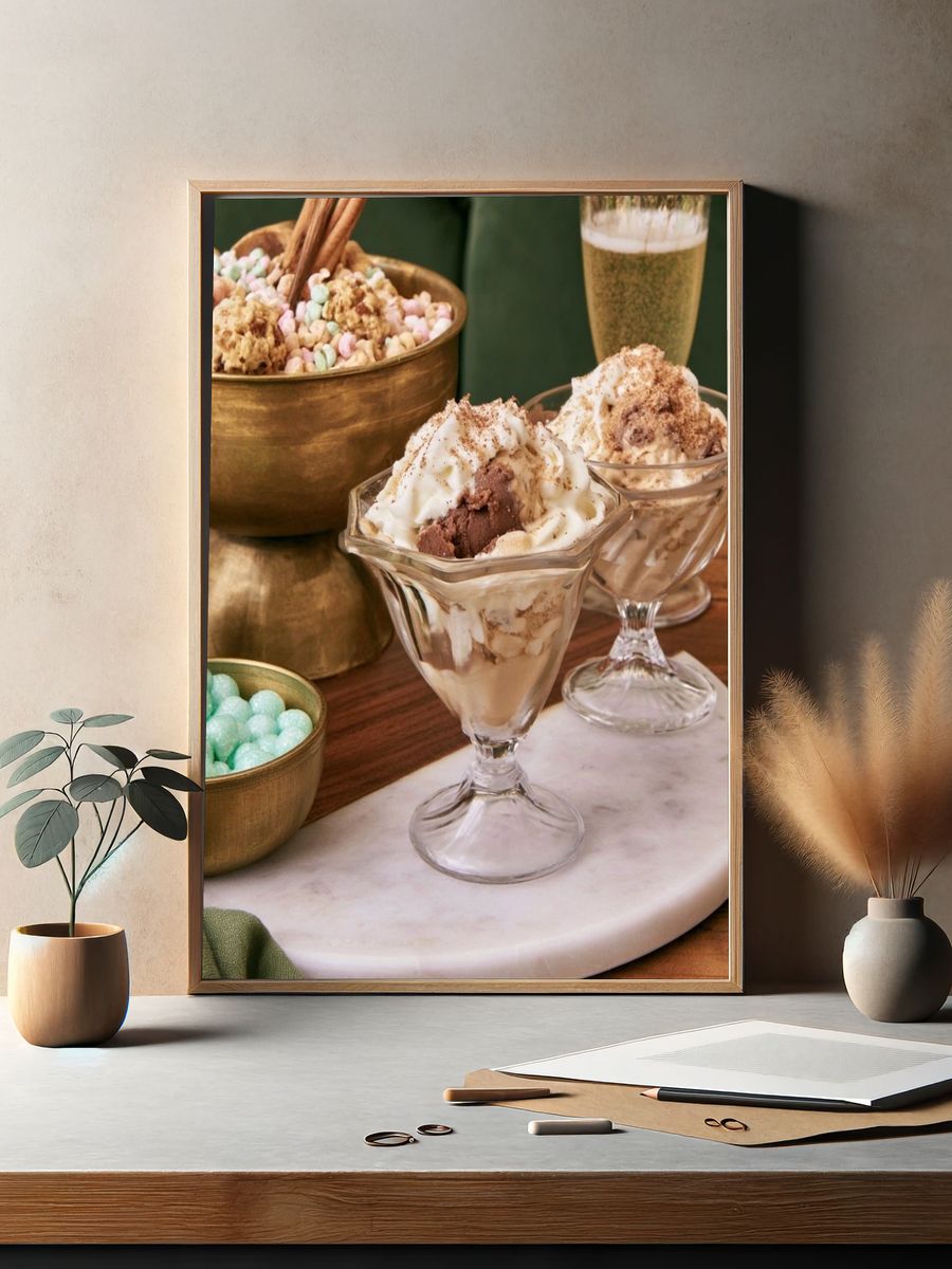 Dessert Table Still Life Print. — room view 2