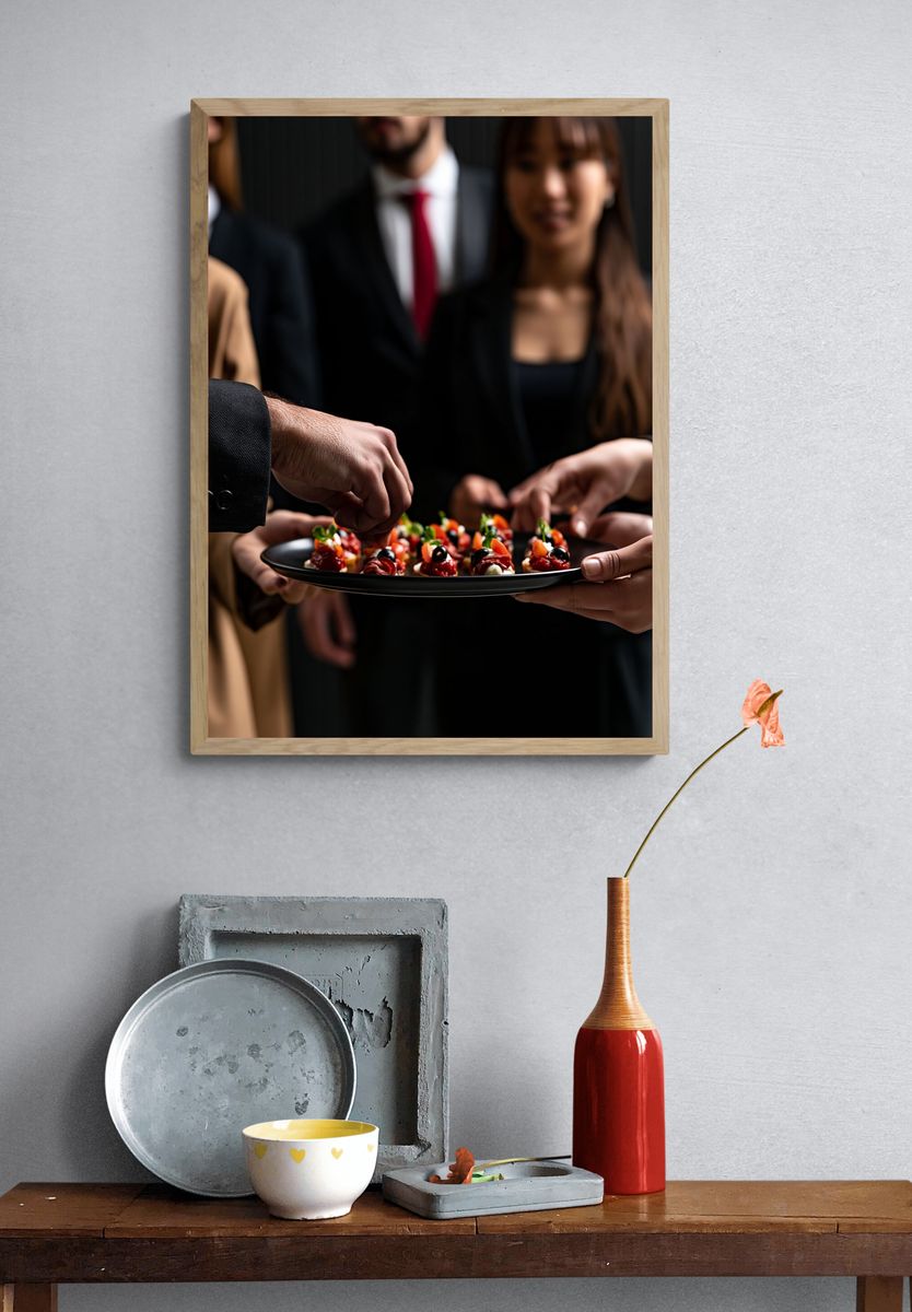 Elegant Cocktail Party Photography Poster. — room view 3