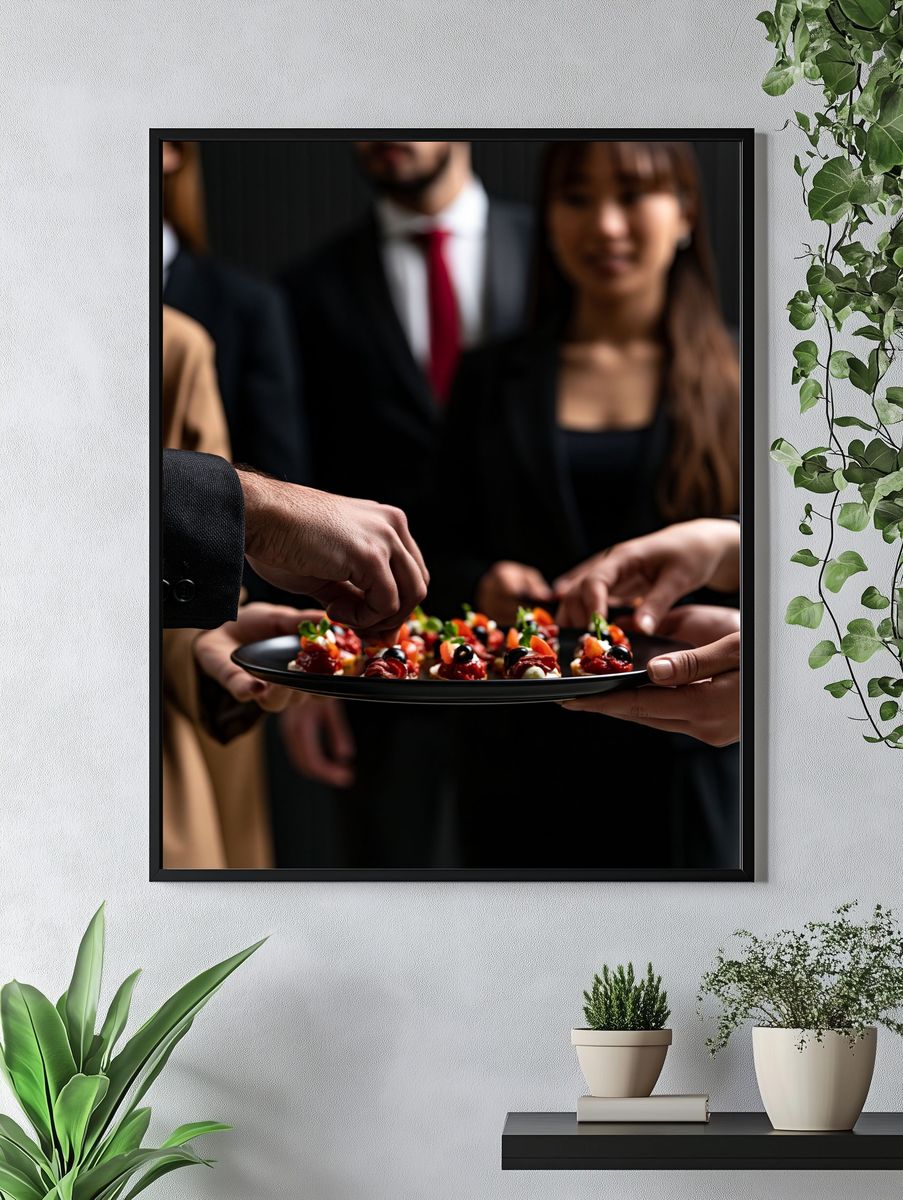 Elegant Cocktail Party Photography Poster. — room view 4