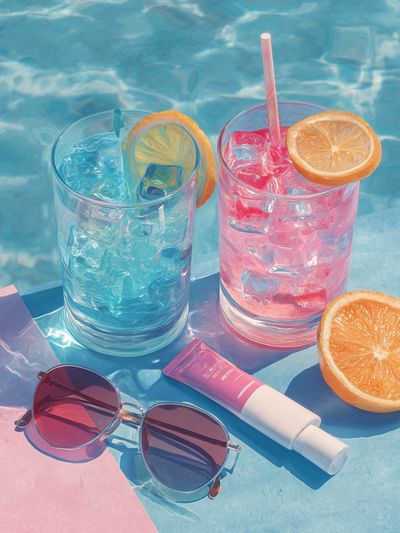 Poolside Summer Still Life Poster.