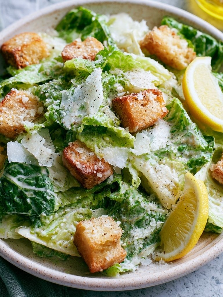 Caesar Salad Food Photography Poster. poster — food-drink art
