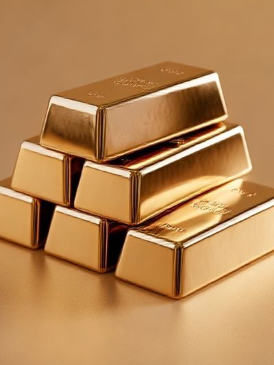 Gold Bars Still Life Poster. poster