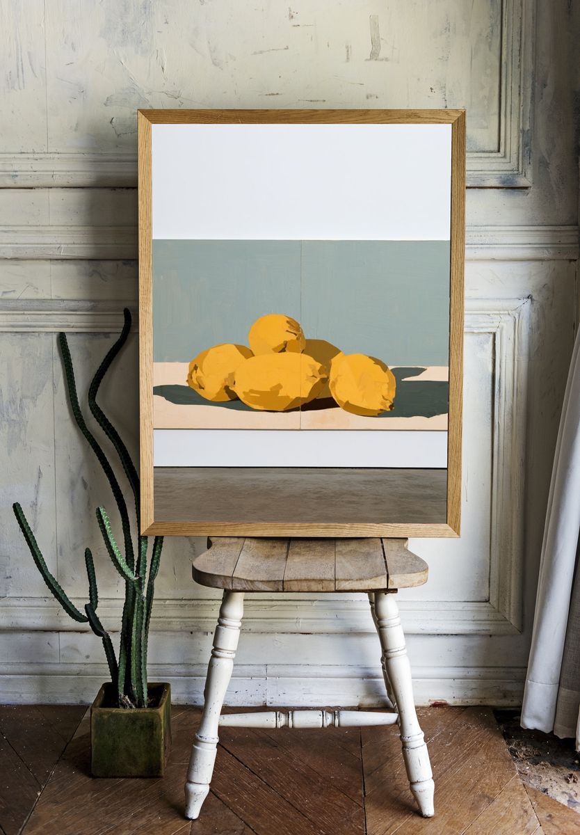 Lemons Still Life Poster. room preview