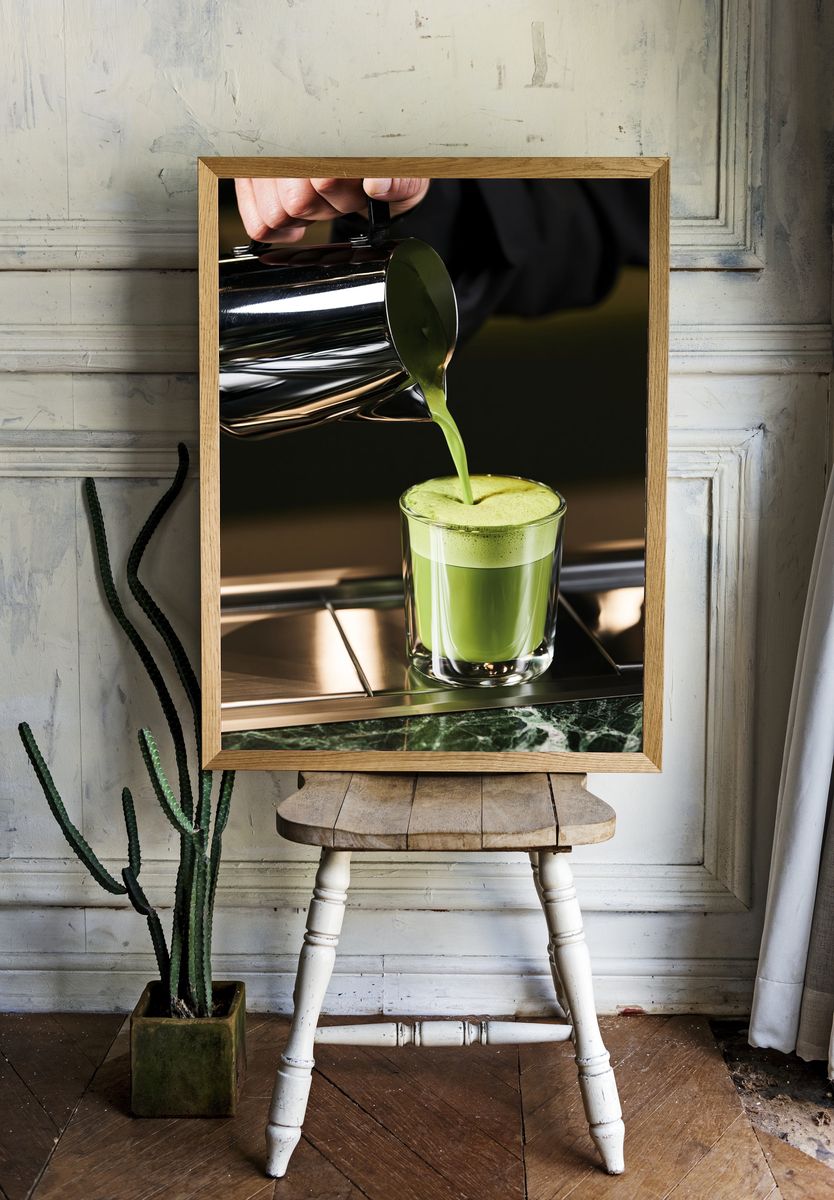 Matcha Pour Food-Drink Poster. room preview