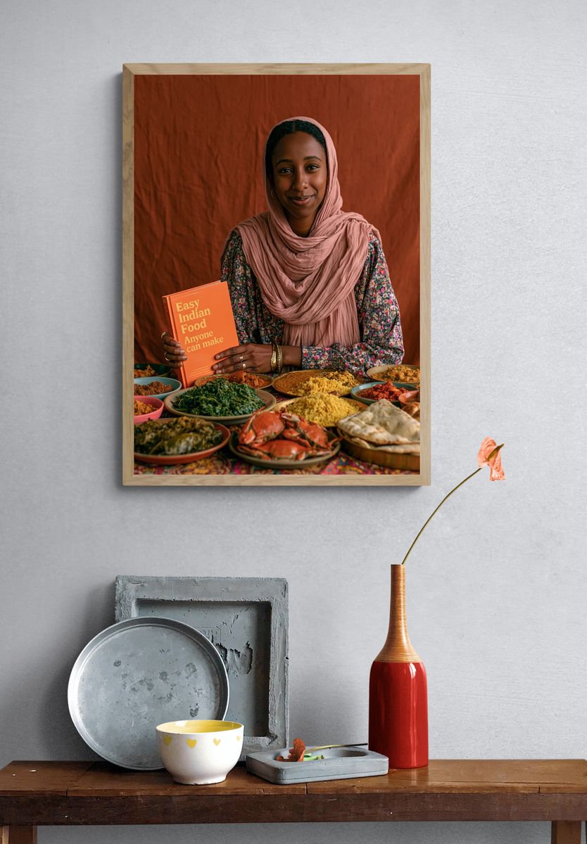 Indian Food Portrait Poster. — room view 3