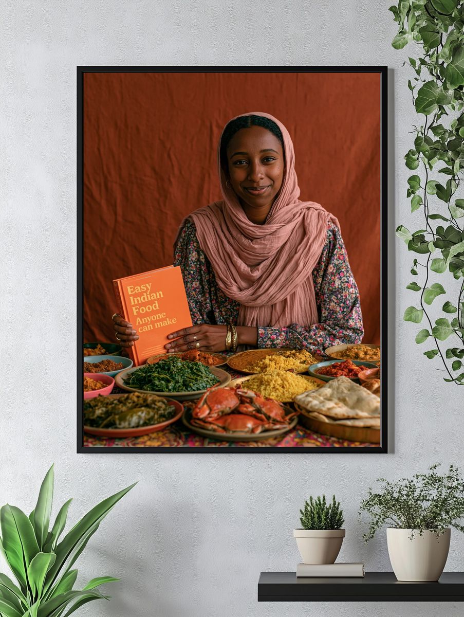 Indian Food Portrait Poster. — room view 4