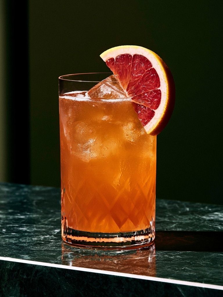 Blood Orange Cocktail Photography Poster. poster detail
