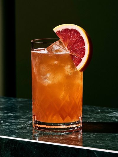 Blood Orange Cocktail Photography Poster. poster