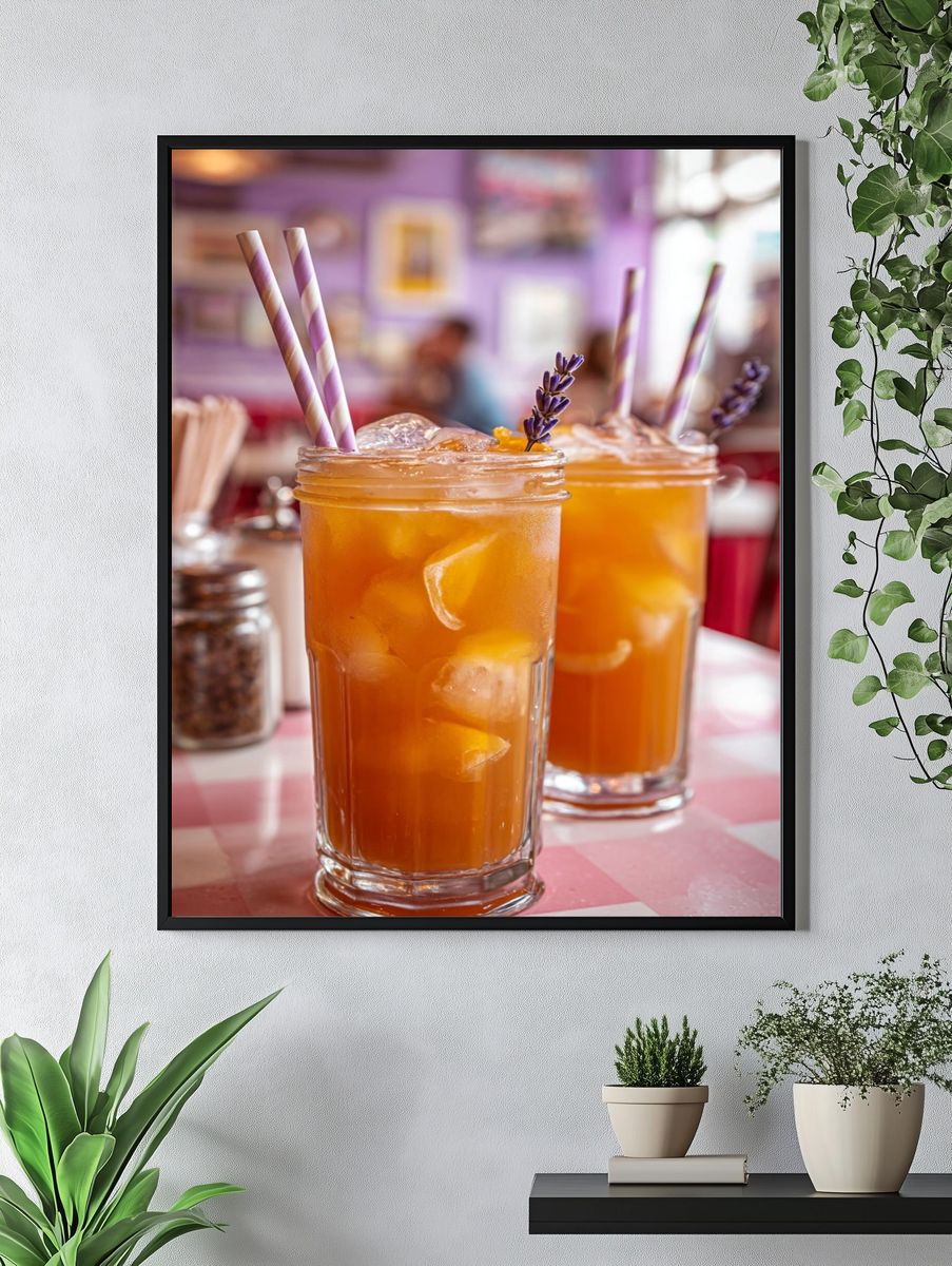 Lavender Citrus Cocktails Poster. — room view 4