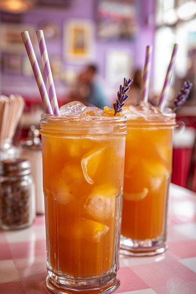 Lavender Citrus Cocktails Poster. poster