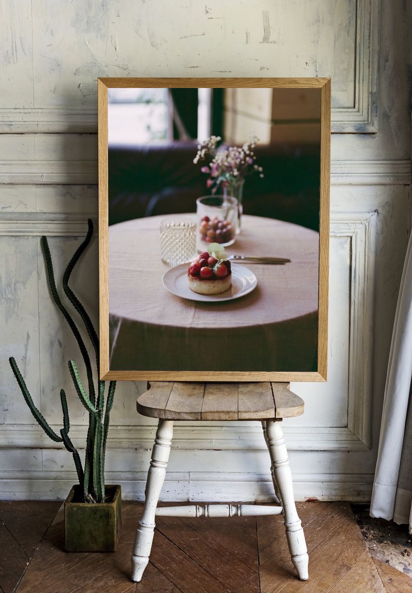 Strawberry Dessert Table Photography Poster. room preview