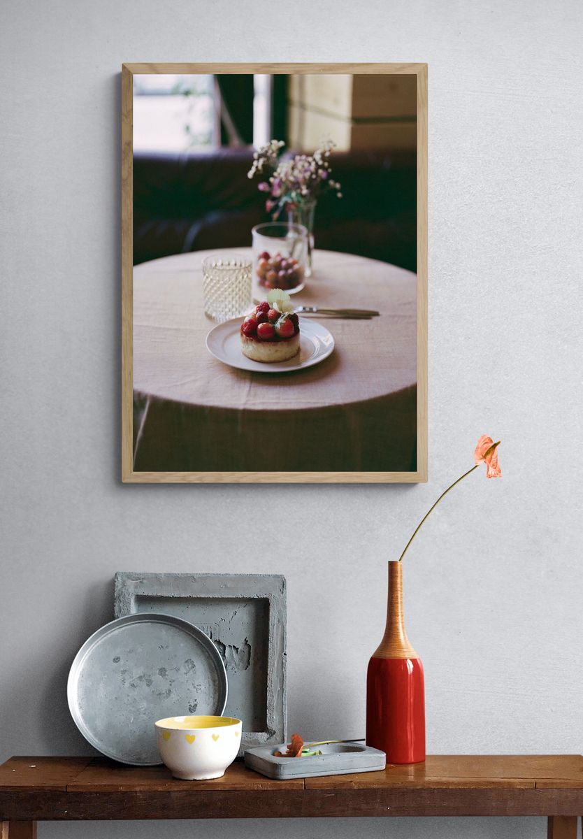 Strawberry Dessert Table Photography Poster. — room view 3