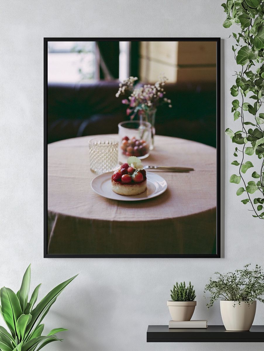 Strawberry Dessert Table Photography Poster. — room view 4