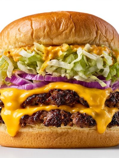 Cheeseburger Food Photography Poster.