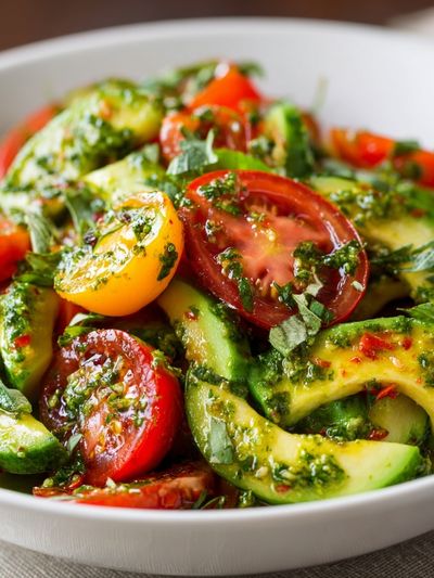 Fresh Avocado Tomato Salad Print.
