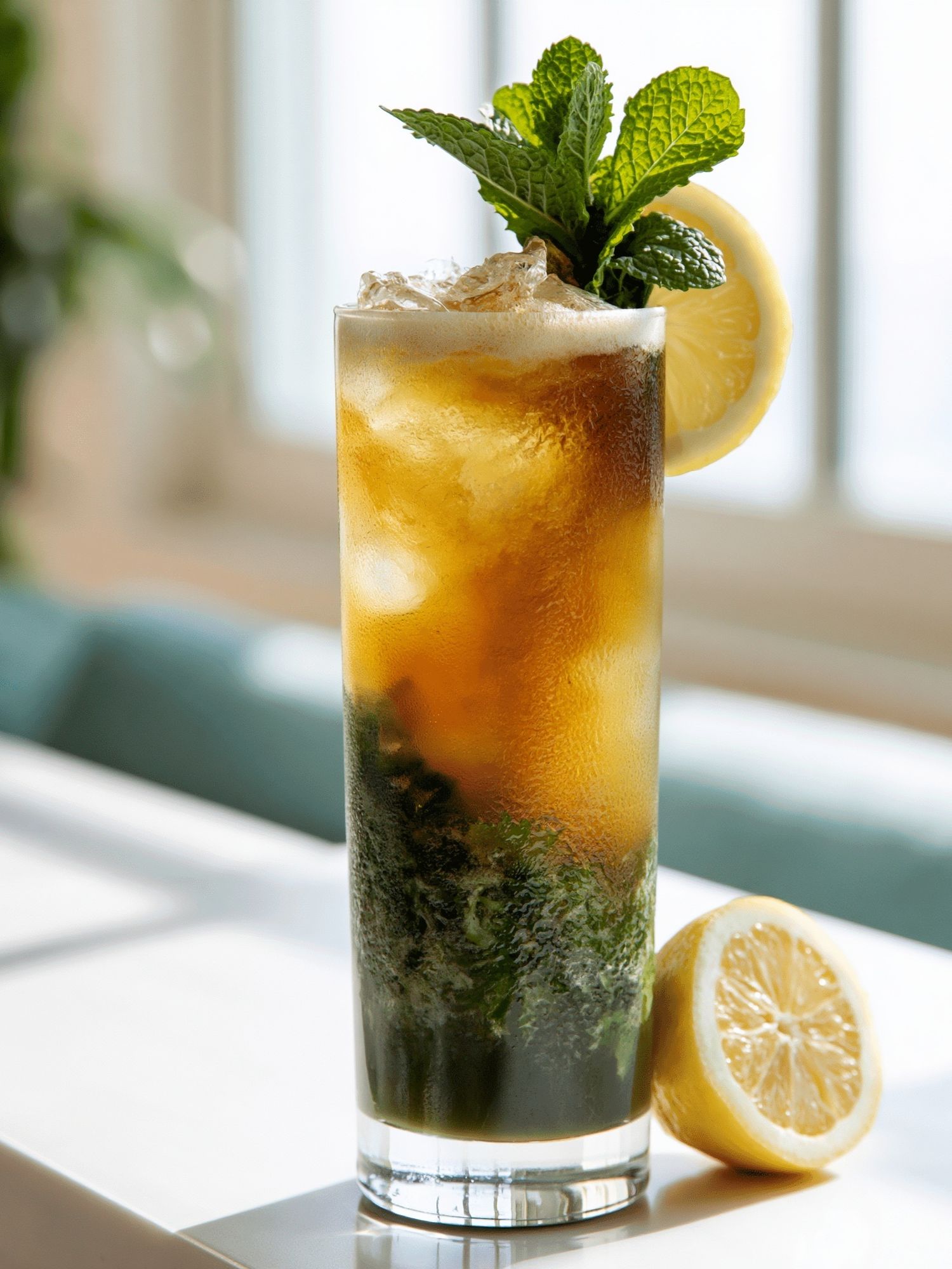 Mint Lemon Iced Tea Photography Poster. poster — food-drink art