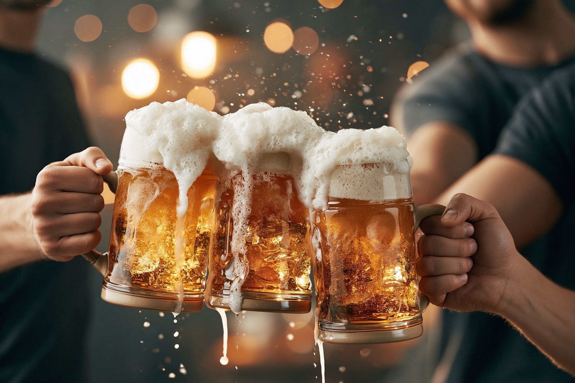Beer Toast Photography Poster. poster detail