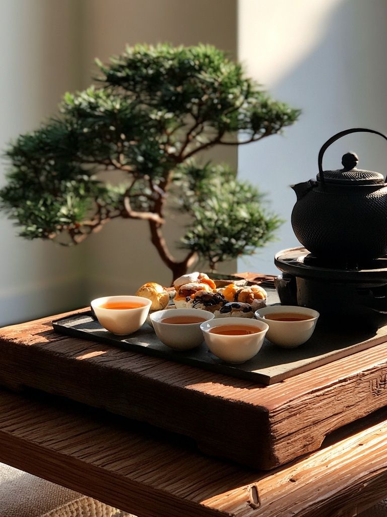 Tea Ceremony Still Life Poster. poster — food-drink art